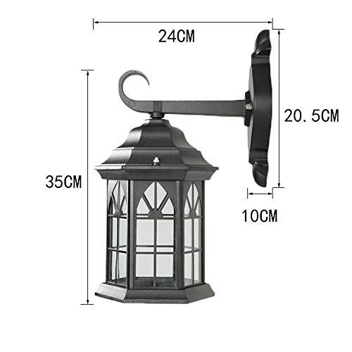 Lanterne extérieure Victoria luminaire rétro en aluminium pour illuminer votre cour de villa - 8