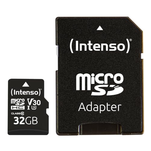 Intenso Professional MicroSDHC Memory Card, Class 10 UHS I, 32 GB, blue