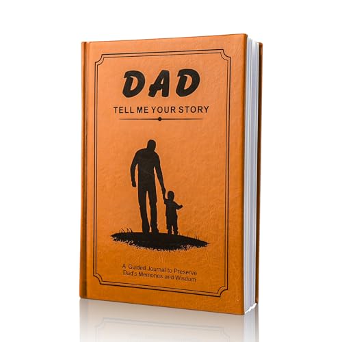 Juqueasy Dad I Want to Hear Your Story- Father's Day Gifts For Dad, Birthday Gift Fathers Day Gift Dad's Life Story Journal for Him Men Husband...