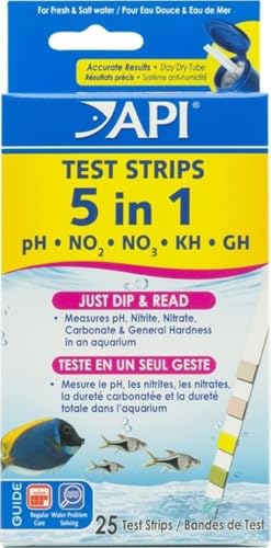 API 5-in-1 Test Strips Freshwater and Saltwater...