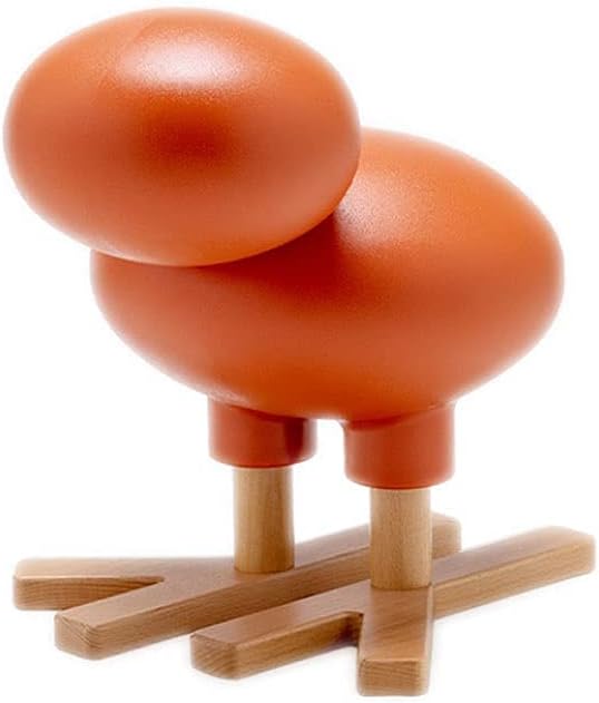 Minimalist Fashion Creative Children's Chair Bird Stool Plastic Seat Stool Children's Adult Shoe Changing Stool for Living Room Bedroom Aislecasual/Brown-Red