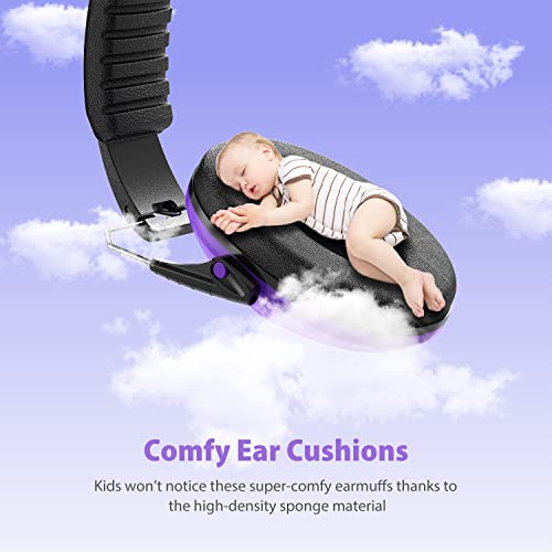 Noise Cancelling Headphones for Kids Adults 2 PACK, SNR27.4 Ear Protection Kids Ear Muffs, Adjustable Earmuffs for Monster Jams, Sensory Autism, Concerts, Fireworks - Image 6