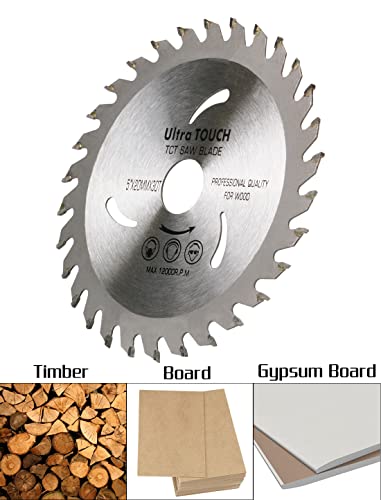 Jiuneng 5 Inch 30 Tooth Wood Cutting Disc Carbide Tipped Circular Saw Blade For Cutting Hard & Soft Wood With 4/5Inch Arbor #TOP4