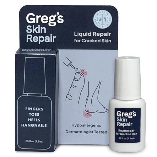 Greg's Skin Repair Liquid Bandage for Cracked Heels & Fingers – Flexible Hydrocolloid Skin Sealant...