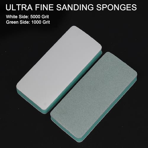 10er-Pack Schleifblock, Waschbarer und Wiederverwendbarer Schleifschwamm, Doppelseitiger Handgefertigter Schleifpapierblock mit Körnung 1000 5000 Zum Polieren von