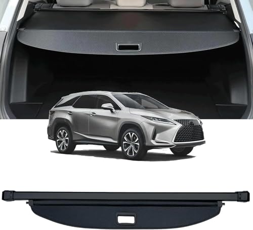 Cache-Bagages pour Lexus RX 2016-2022 Couverture de Coffre Rétractable Noir - 2