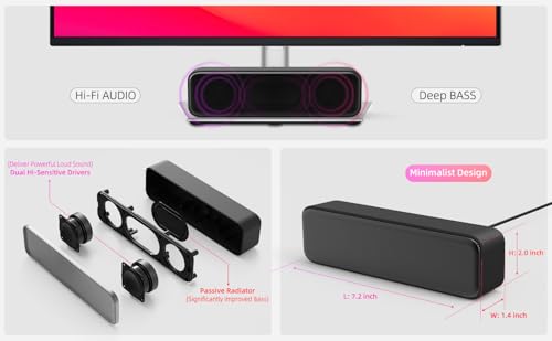 YOFANQI Computer Speakers for Desktop PC YFQ50A2C の商品画像 2