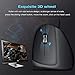 immagine 4Weskimed Mouse Verticale AU Mouse Verticale Ottico|Mouse Verticale Design Ergonomico 3200-2000-1200-800 DPI con Cavo Previene Il Disturbo del Tunnel Carpale (Sindrome RSI) 5 Pulsanti per Mano Destra