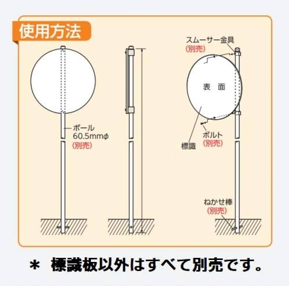 Amazon | ユニット 消防標識 消防水利・鉄板（普通山）・600Ф