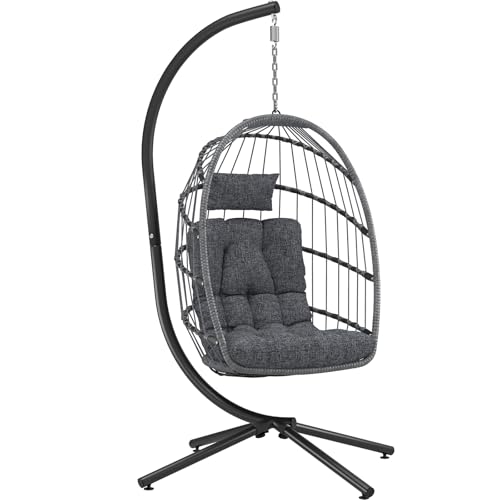 LEYCAY Hanging Egg Chair with Stand Outdoor Indoor Review