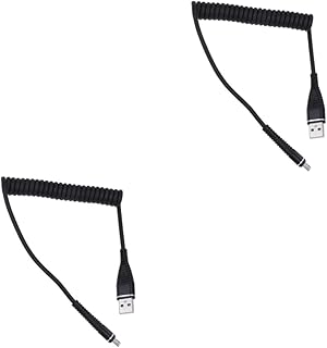 UKCOCO 2Pcs C Cabo USB Cabo Dsl Cabo Bobina Carregador USB Carregador De Telefone USB Um Carregador Linha De Dados Útil Cabo De Carregamento De Telefone Celular Carregador De Transmissão