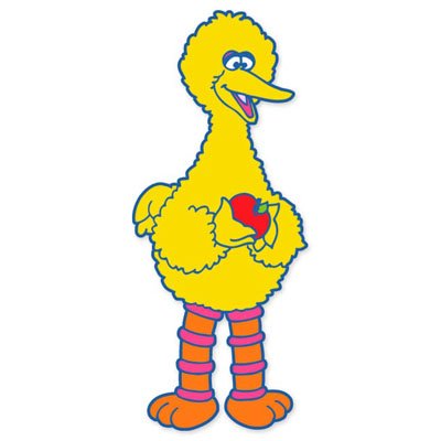 Sesame Street Big Bird Kids Vynil Vynil Car Sticker Decal - Select Size