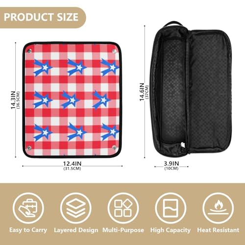 Organizador 2 en 1 para herramientas de cabello con funda resistente al calor miniatura 4