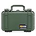 Pelican Protector 1170 Case by ColorCase - OD Green - Small Size Waterproof Case with Pick & Pluck Foam & Convoluted Lid Foam - OD Green Handles & Latches