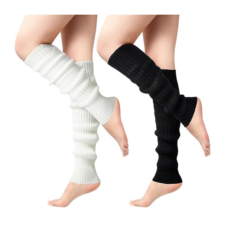 Guêtres (jambières) En Tricot Pour Femme Avec Doublure En Fourrure - Hiver, Automne, Sports, Yoga - Rouge Et Autres Couleurs - 6