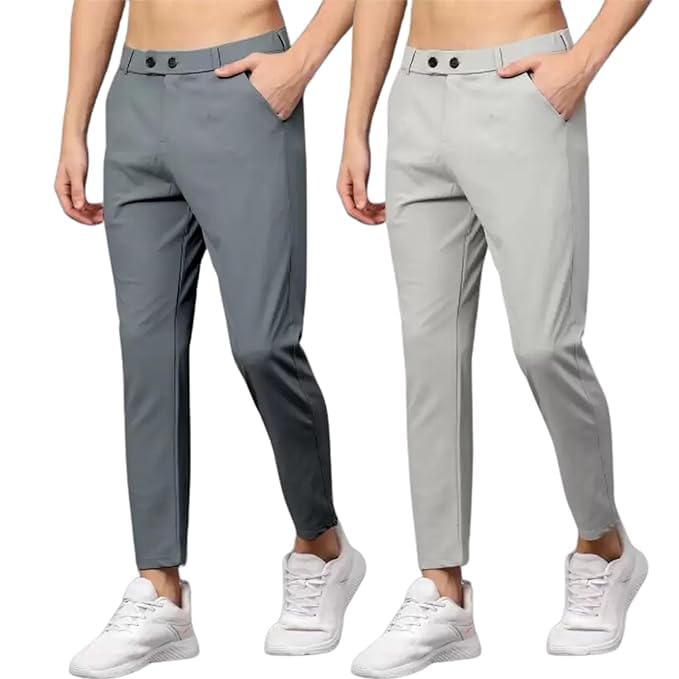 Anshul Garments Stretchable Casual Pants for Men | Stylish Slim Fit Men’s Wear Trousers for Office | Mens Fashion | Lycra Mens Trouser |