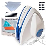 X x D Xyra-Dul Limpiacristales Magnético para Ventanas Simples 3-8 mm -Limpieza Segura Exterior Desde el Interior - Depósito...