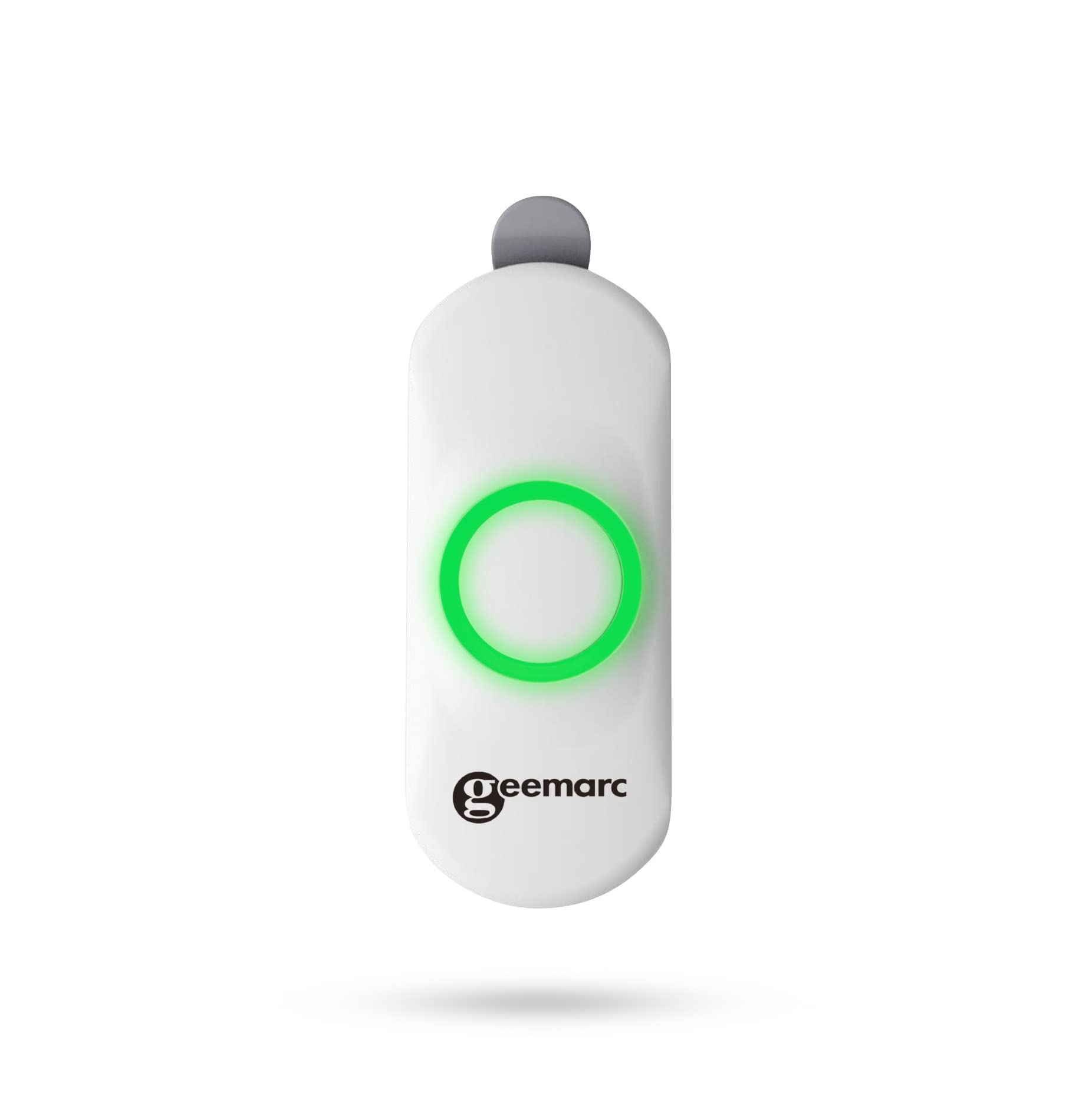 Geemarc White Amplicall 101 - Doorbell And Sos Pendant For Home Alert System - Do Not Work If Not Paired With Other Devices - For Hearing And Visually Impaired