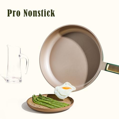 CAROTE Pots and Pan Set Non stick, Cookware Set, 18pcs NonStick Kitchen Set Induction Cookware Non-toxic Cooking Set, Green - Image 5