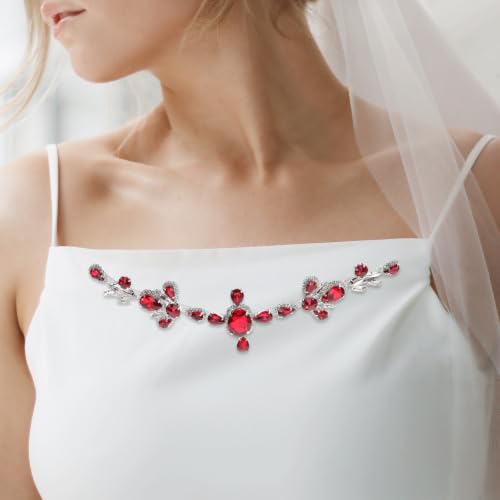 Appliqué Décoratif en Cristal pour Paquet à Main, Rouge, Élégant – vue 9