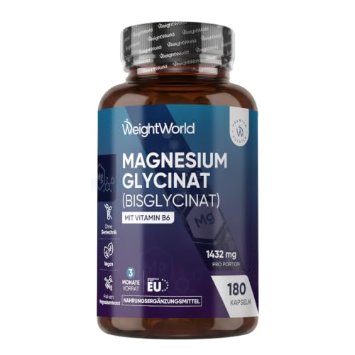 WeightWorld Magnesium Bisglycinat Kapseln - 1432 mg pro Portion – Ansicht 1