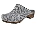 Produktbild Sanita Flok offener Clog | Original handgemacht | Leder-Holzclogs für Damen | Grau | 40 EU