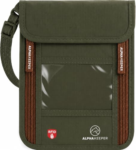 Image of Neck Wallet, Travel Pouch For Passport Holder And Documents, Travel Neck Wallet For Traveling Women