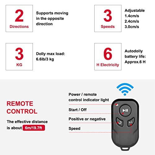 Yelangu Camera Dolly Motorized+Camera Slider Set, 3Speed Adjustable Wireless Electric Camera Car With 24”/62Cm Aluminum Alloy Track Rail And Remote, For Camera Camcorder Smartphone, Up To 6.6Lb/3Kg #TOP4