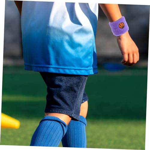 VICASKY 6 Sets Sports Headband and Wrist Sweatbands for Boys Elastic Comfortable Breathable Sweat Absorbing Bands for Running Basketball Volleyball Tennis4