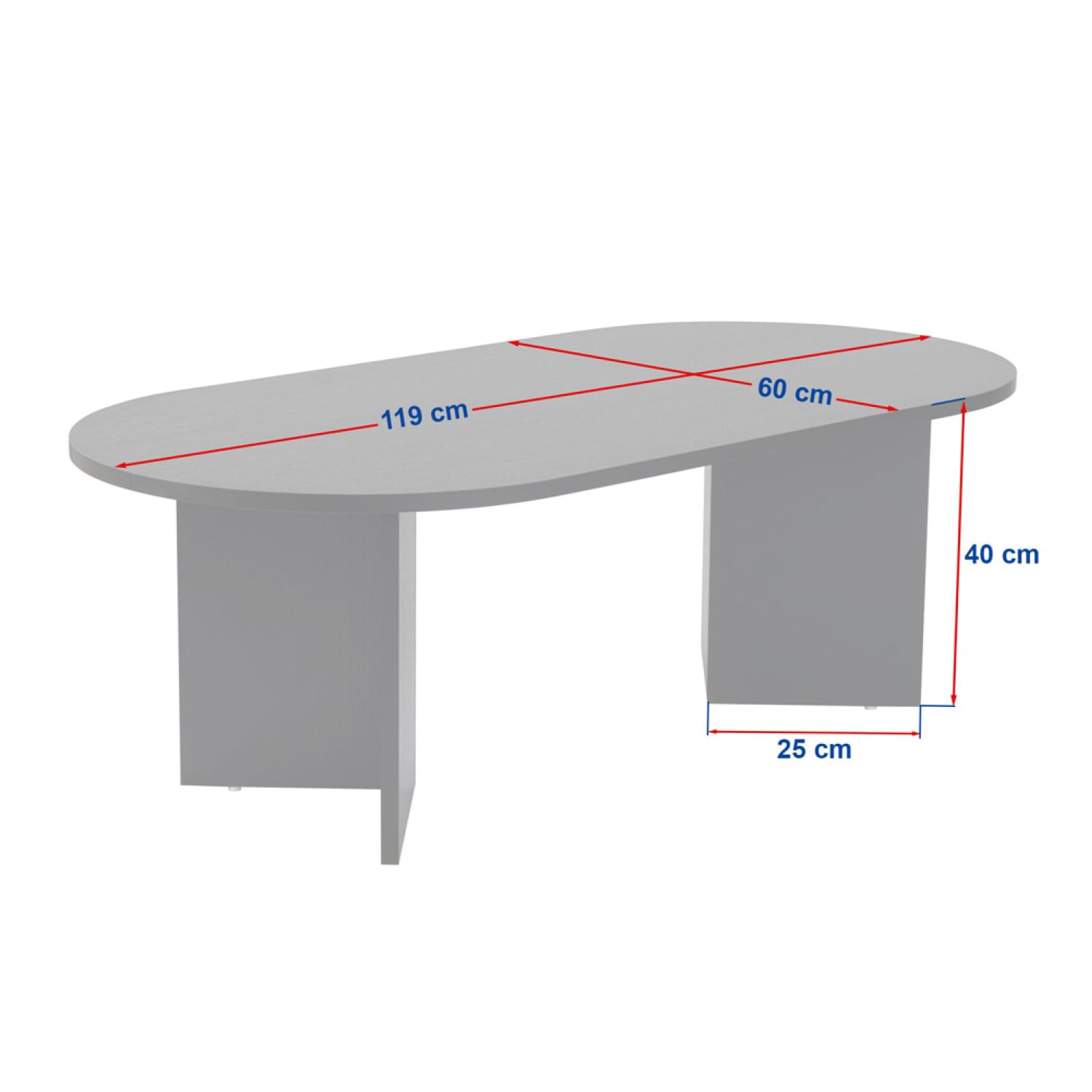 CONCEPTO FÁBRICA | Mesa baja ovalada 119 x 60 cm Acabado Travertino LYU | Elegancia Mineral y Estilo Natural | Madera Melaminada resistente | Diseño suave y contemporáneo | Salón Mediterráneo o