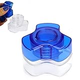 HaseMed Tablettenmörser 1 Stück – Robuster Tablettenzerkleinerer mit Aufbewahrungsfach – Einfaches Zerkleinern von Tabletten & Medikamenten – Ergonomisch – Für Senioren, Pflege & unterwegs
