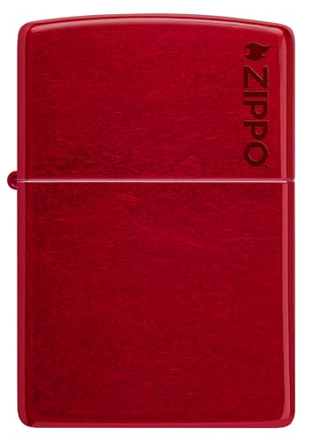 Image of Zippo Classic Candy Apple Zippo Logo Windproof Pocket Lighter, Without Fuel and Gas