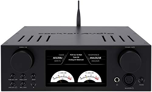 CocktailAudio HA500H-B - Amplificador de auriculares híbrido con USB y DAC, color negro