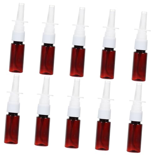 OATIPHO 10 piezas Botellas Spray Nasales Rellenables de Diseño Compacto y Portátil Botellas Transparentes para Spray Fino y Repetido para Aceites y Cosméticos