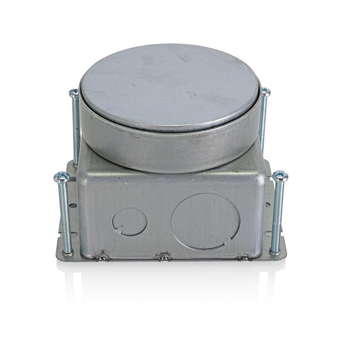 Boîte de sol béton Leviton FBDC1 avec vis de nivellement