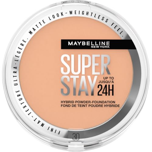 Maybelline New York - Fond de Teint-Poudre Hybride - Longue Tenue - Couvrance Mate Lumineuse -...