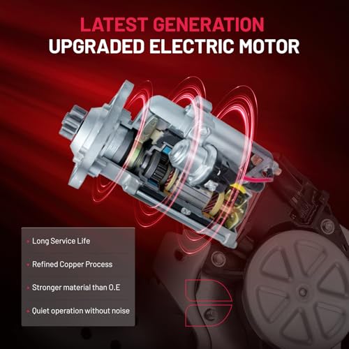 Image of BDFHYK 741-490 Power Window Regulator with Motor Front Left, Compatible with Honda Accord 1998-2002