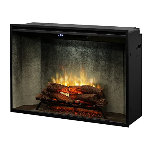 Dimplex RBF42WC Revillusion 8794 BTU 2575W 42 Inch Wide Built-in Vent-Free Electric Fireplace with Weathered Concrete Interior and Remote Control