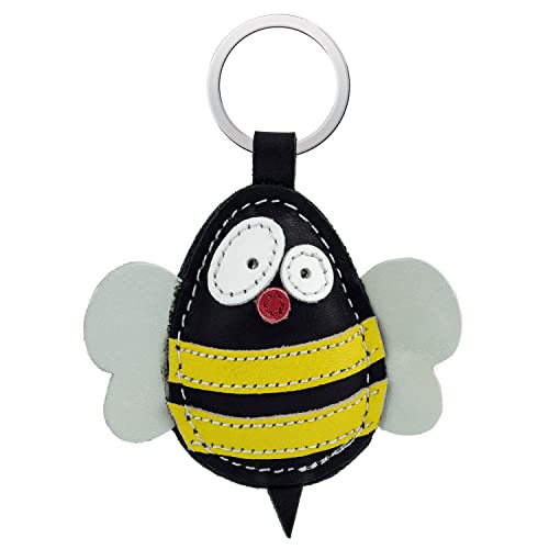 Simaru Strong Genuine Leather Keyring Gift for Christmas, Birthday, Anniversary, Find Your Favorite Animal, Bee, One size Simaru Strong Genuine Leather Keyring Gift for Christmas, Birthday, Anniversary, Find Your Favorite Animal, Bee, One size