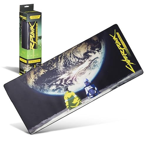 Tapis de souris XXL Cyberpunk Edgerunners Moon pour setup gaming