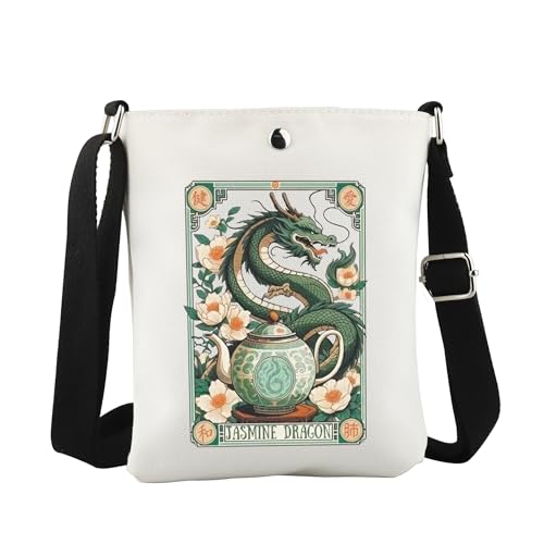 WCGXKO Anime Dragon Tea Crossbody Bag Tarot Card Dragon Gift for Anime Fan
