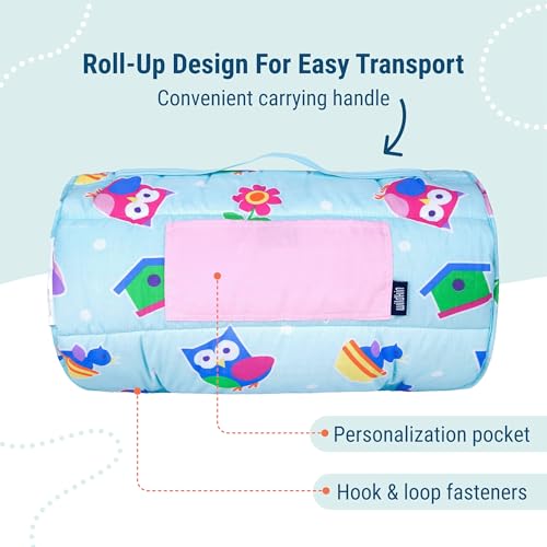 Image of Wildkin Kids Original Nap Mat - Cozy Kids Sleep Mat with Pillow, ideal for School & Travel