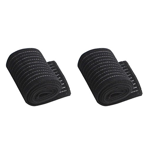 Luwint 2Pack Ankle Compression Bandage, Elastic Wrist Band Ankle Wrap For Men Women - Stretch Pain Relief Support Strap For Sports Gym Weightlifting Working Out Running (Black) #TOP4