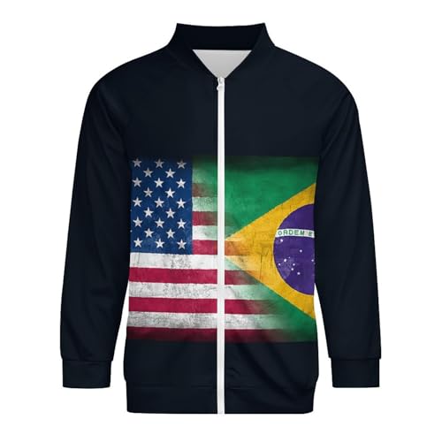 Zakqeik Switzerland Flag Men's Crewneck Jacket Simple Windbreaker Spring Fall Casual Zipper Shirt4