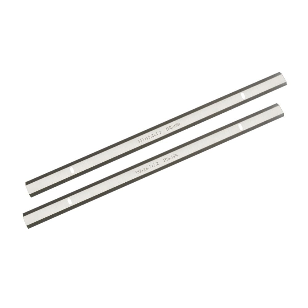 2 uds Cuchillos cepilladores 332X18,2X3,2 Mm Espesor HSS Cuchillas cepilladoras de Doble Filo for Herramientas de carpintería RBI 812