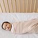 snuggle me Swaddle | Organic Cotton Swaddle Blanket, Soft Stretch, 47 x 47 inches (Petal)