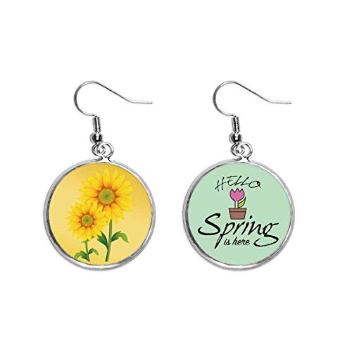 Pendientes de girasol amarillo, el regalo decorativo ideal de primavera