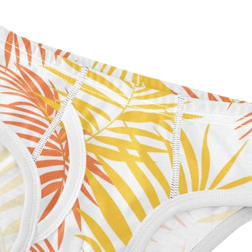 GuoChe Briefs for Boys Soft Cotton Yellow Leaves in Sizes 2T,3T, 4T, 5T, 6Y and 8Y4