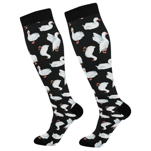 Image of Compression Socks for Women & Men, Knee High Socks for Circulation Medical Running Athletic Nurse Travel