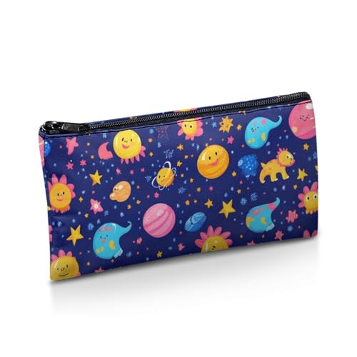 Image of Space Pencil Case for Boys Large Capacity Pencil Box for Crayon Scissors Lightweight Pen Holder Kindergarten Toddlers Cartoon Stationery Pouch